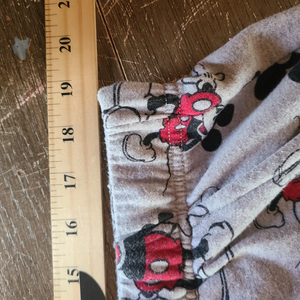 Disney Mickey Mouse Womens Lounge Pajamas - Gray and Red Size Xl - Picture 9 of 13